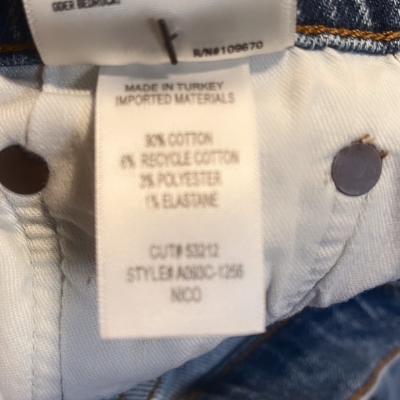 AGOLDE Nico high rise Stretch Trendy Day 2 Nite skinny 5 pockets cropped jean 26 - Picture 5 of 6